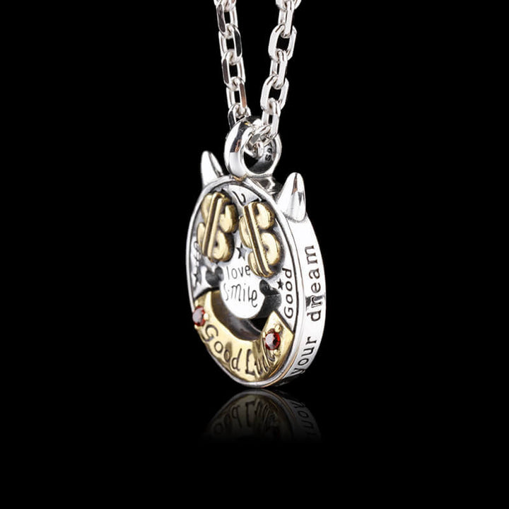 Demon Dollar Sign 925 Sterling Silver Pendant 04 | RoyalLuster.com