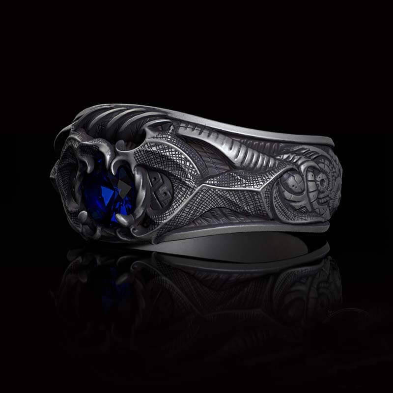 Devil Claw Gemstone Sterling Silver Ring