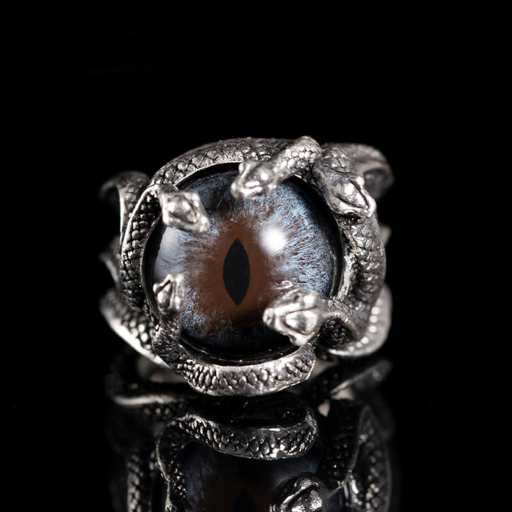 Devil's Eye Snake 925 Sterling Silver Ring