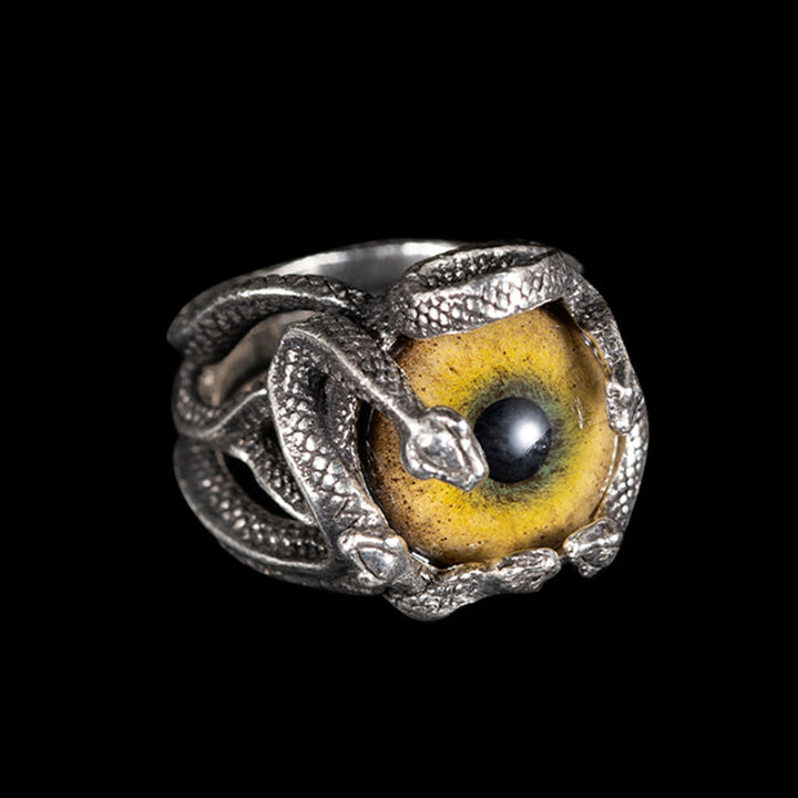 Devil's Eye Snake 925 Sterling Silver Ring
