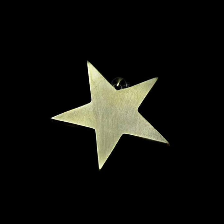 Devil Satan Smile 925 Sterling Silver Brass Pentagram Pendant