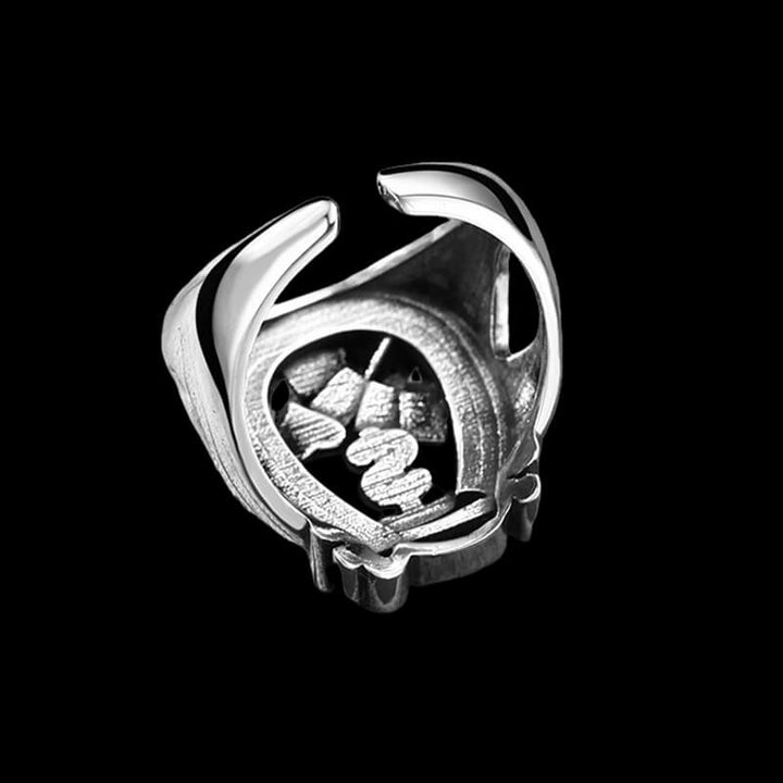 Dollar Poker Dice 925 Sterling Silver Open Ring 03 | RoyalLuster.com