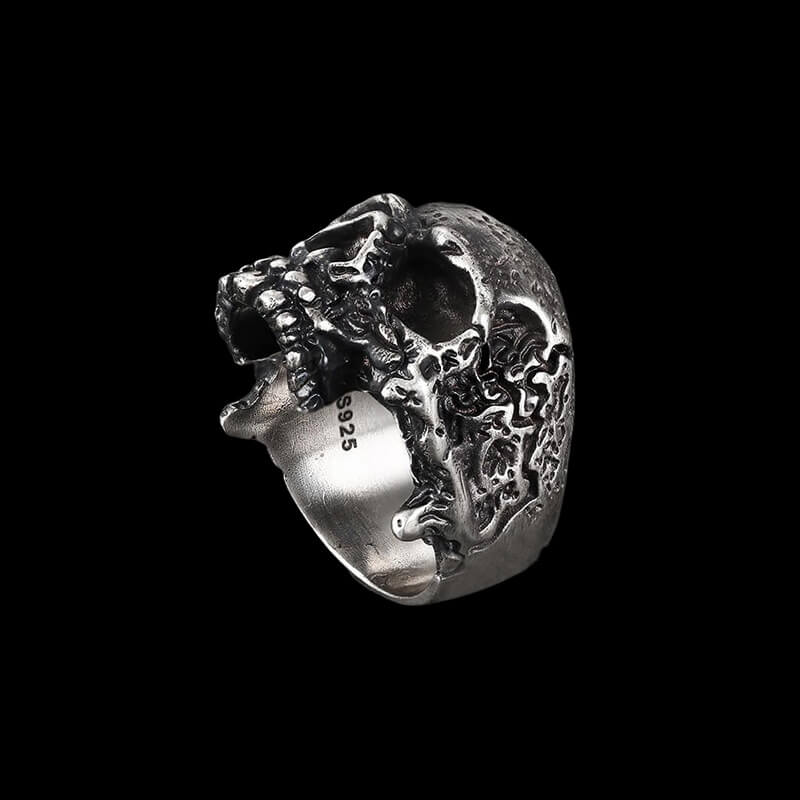 Domineering Skull 925 Sterling Silver Ring