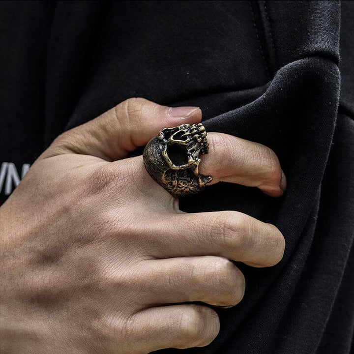Domineering Skull 925 Sterling Silver Ring
