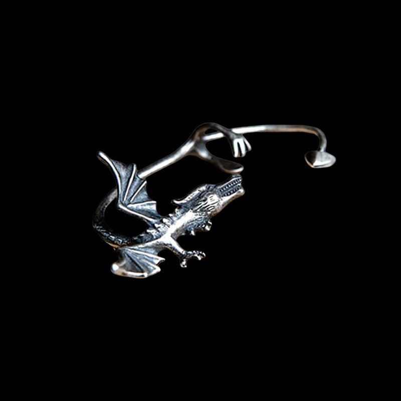 Dragon 925 Sterling Silver Ear Cuff Earring