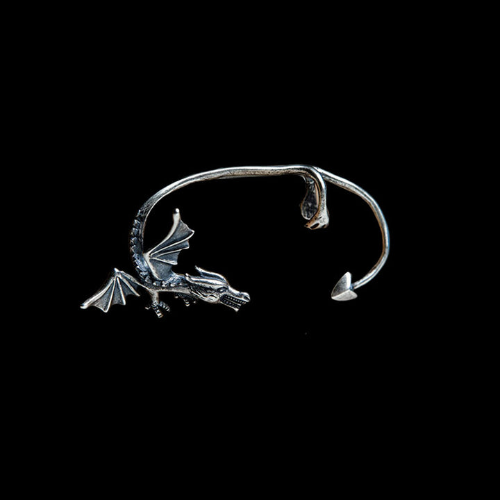 Dragon 925 Sterling Silver Ear Cuff Earring