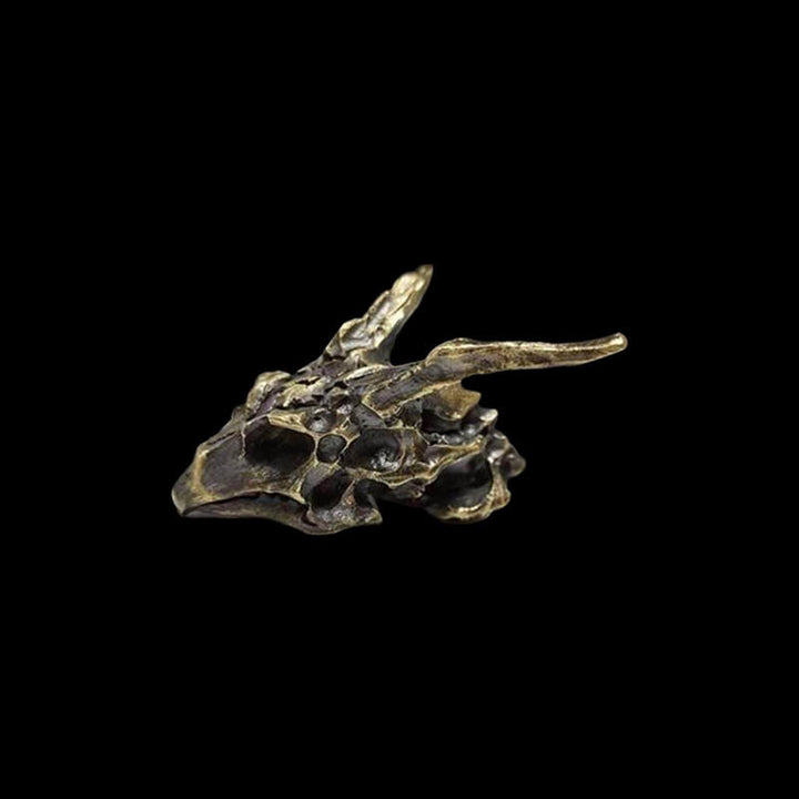 Dragon Skeleton 925 Sterling Silver Skull Pendant
