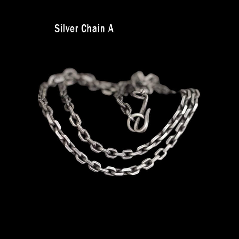Dragon Skeleton 925 Sterling Silver Skull Pendant