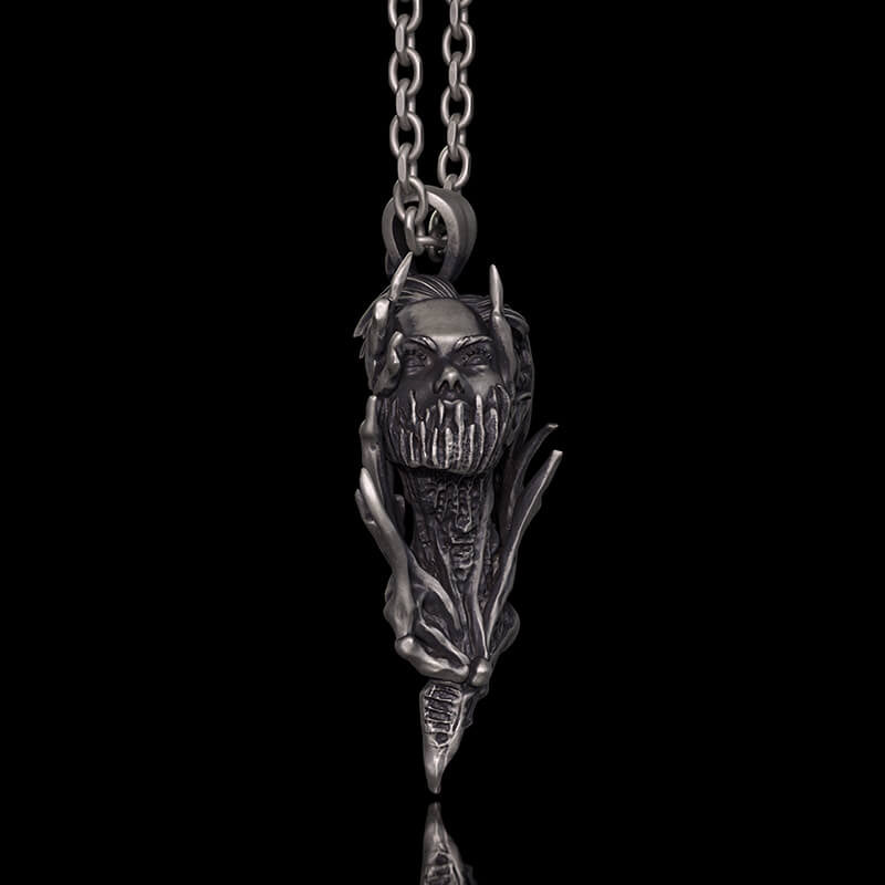 Dragon Warrior Gothic Sterling Silver Pendant | RoyalLuster.com