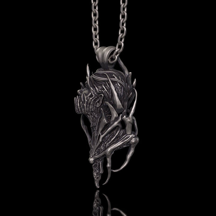 Dragon Warrior Gothic Sterling Silver Pendant | RoyalLuster.com