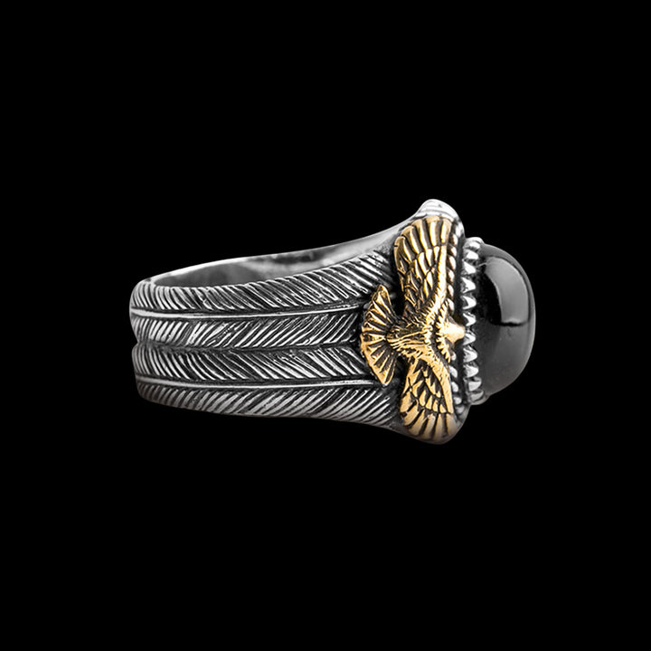 Eagle Agate 925 Sterling Silver Ring