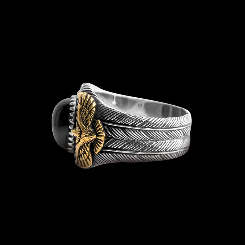 Eagle Agate 925 Sterling Silver Ring