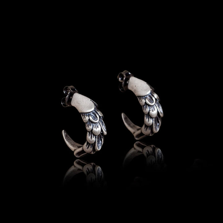 Eagle Claw 925 Sterling Silver Stud Earrings