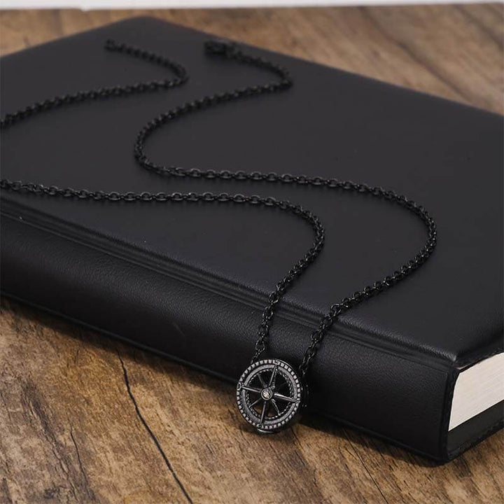 Eight awn star Zirconia Stainless Steel Necklace 05 | RoyalLuster.com