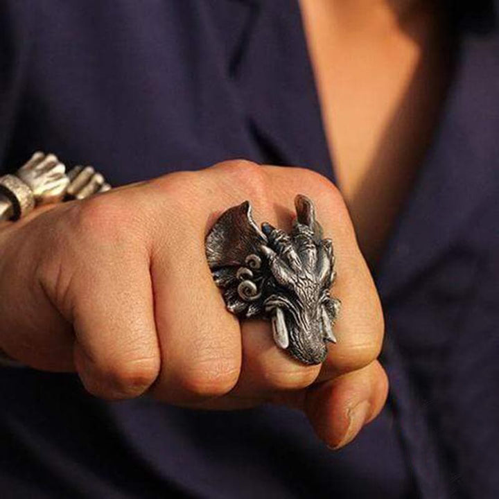 Elephant 925 Sterling Silver Animal Ring