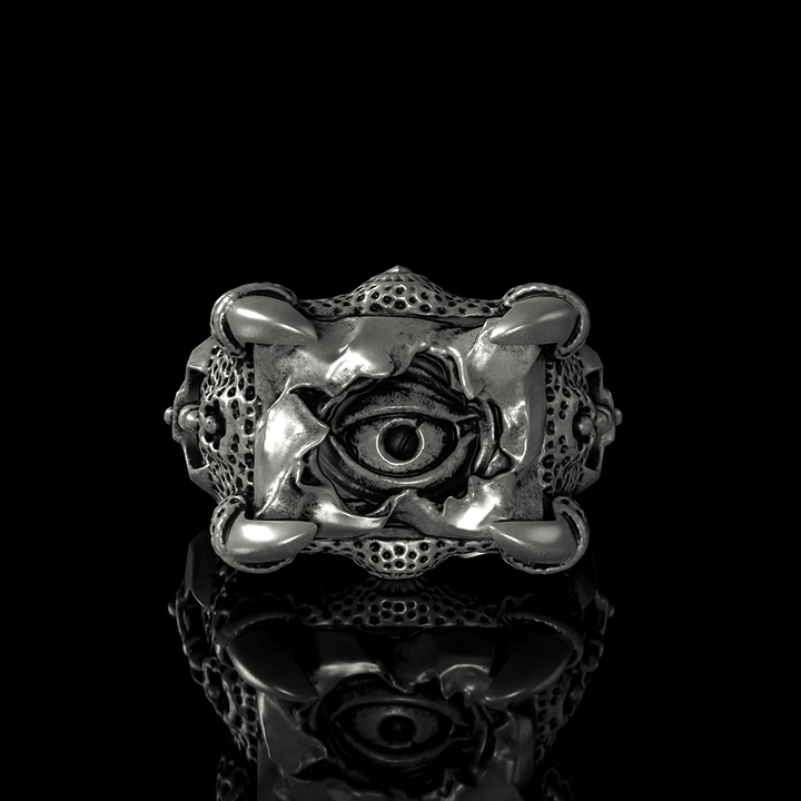 Evil Eye Claw 925 Sterling Silver Ring