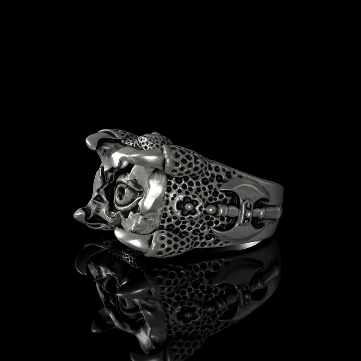 Evil Eye Claw 925 Sterling Silver Ring