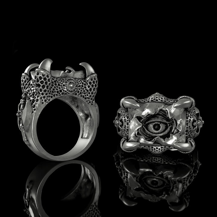 Evil Eye Claw 925 Sterling Silver Ring