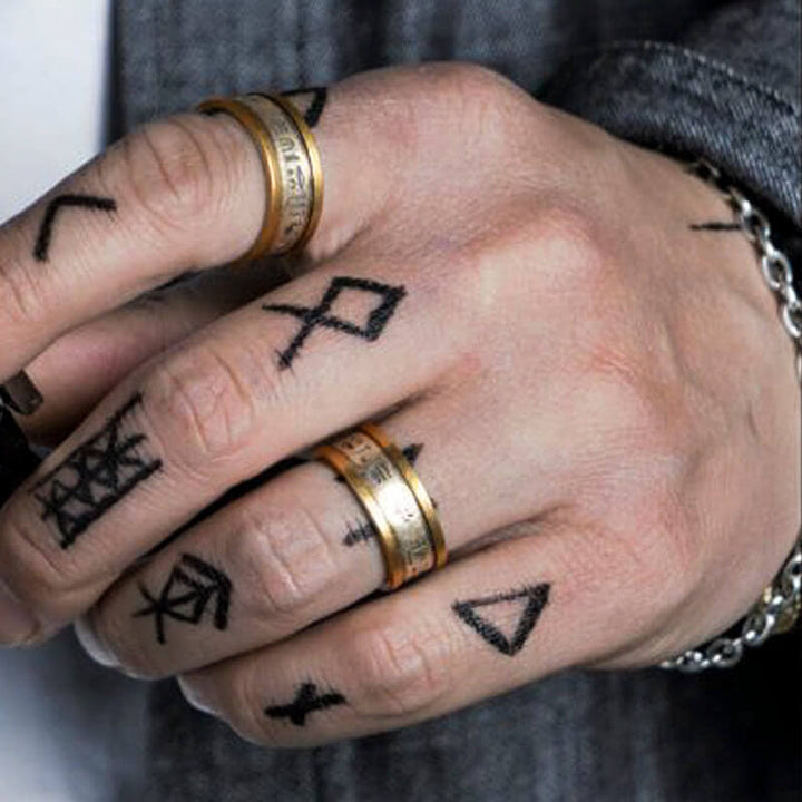 Eye of Horus Rune 925 Sterling Silver Men's Ring 02 | RoyalLuster.com