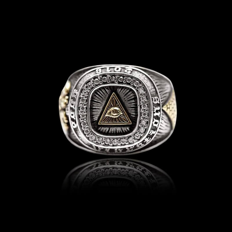 Eye of Providence 925 Sterling Silver Masonic Ring