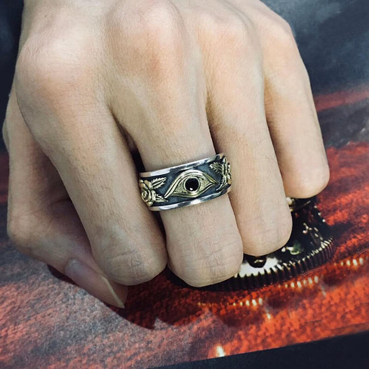 Eye of Providence 925 Sterling Silver Masonic Ring