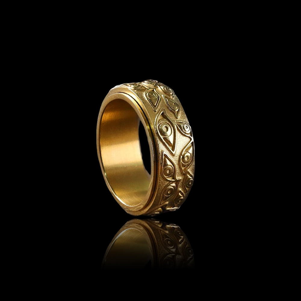 Eye of Providence 925 Sterling Silver Spinner Ring