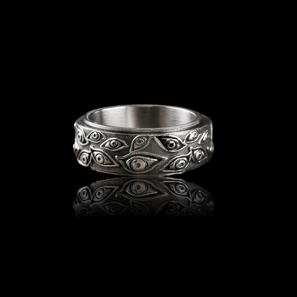 Eye of Providence 925 Sterling Silver Spinner Ring