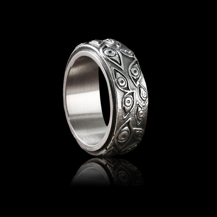 Eye of Providence 925 Sterling Silver Spinner Ring