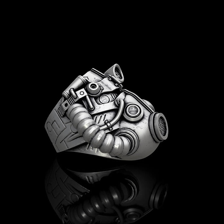 Fallout Helmet 925 Sterling Silver Ring