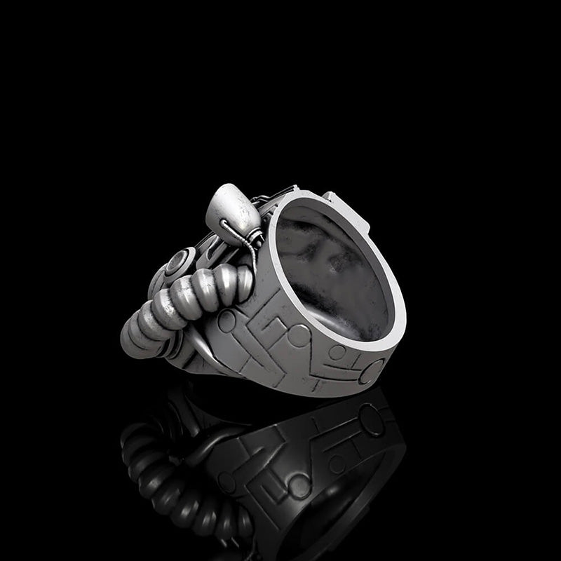 Fallout Helmet 925 Sterling Silver Ring