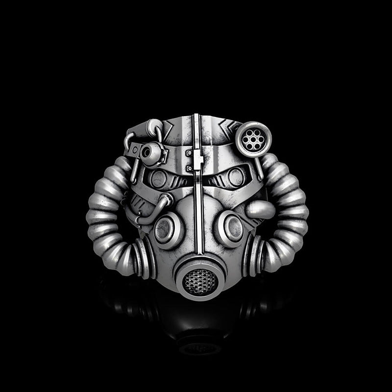 Fallout Helmet 925 Sterling Silver Ring