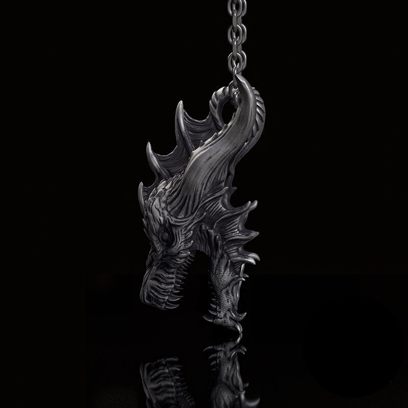 Fierce Dinosaur Head Sterling Silver Jewelry Set | RoyalLuster.com