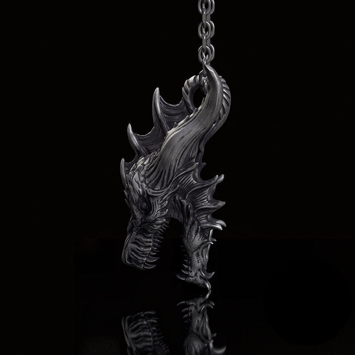 Fierce Dinosaur Head Sterling Silver Jewelry Set | RoyalLuster.com