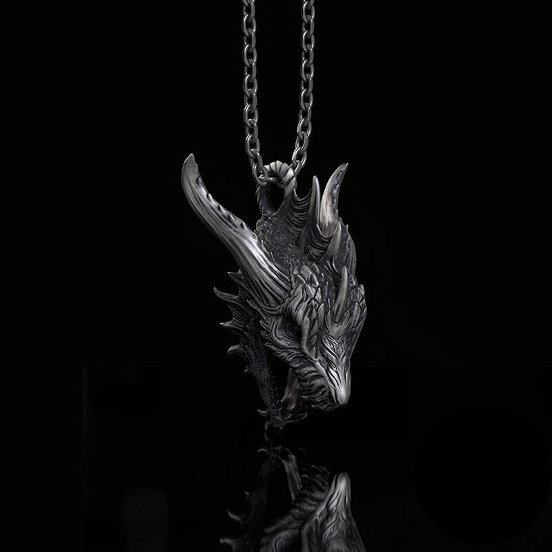 Fierce Dinosaur Head Sterling Silver Jewelry Set | RoyalLuster.com