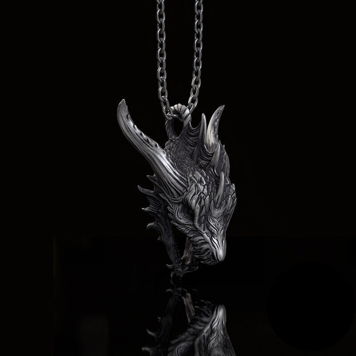 Fierce Dinosaur Head Sterling Silver Jewelry Set | RoyalLuster.com