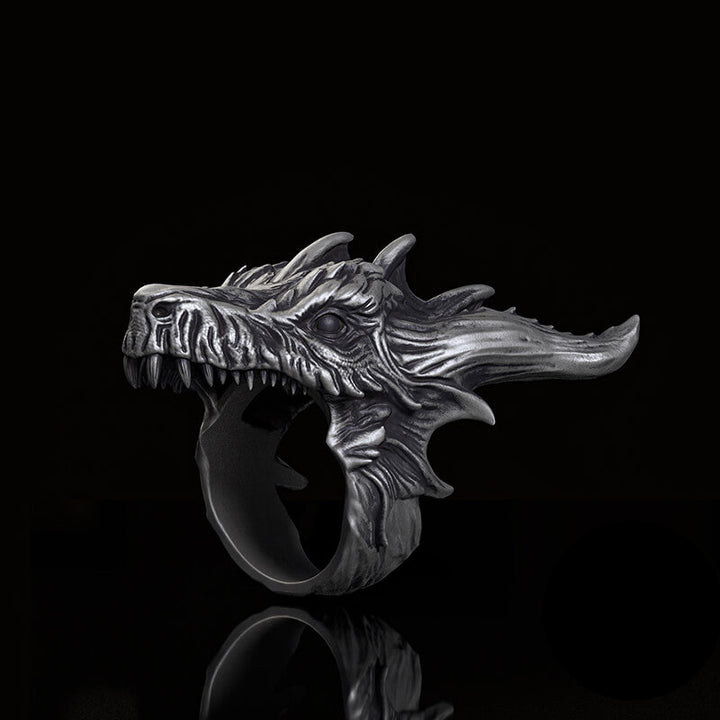 Fierce Dinosaur Head Sterling Silver Jewelry Set | RoyalLuster.com