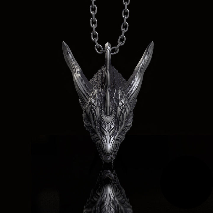 Fierce Dinosaur Head Sterling Silver Jewelry Set | RoyalLuster.com