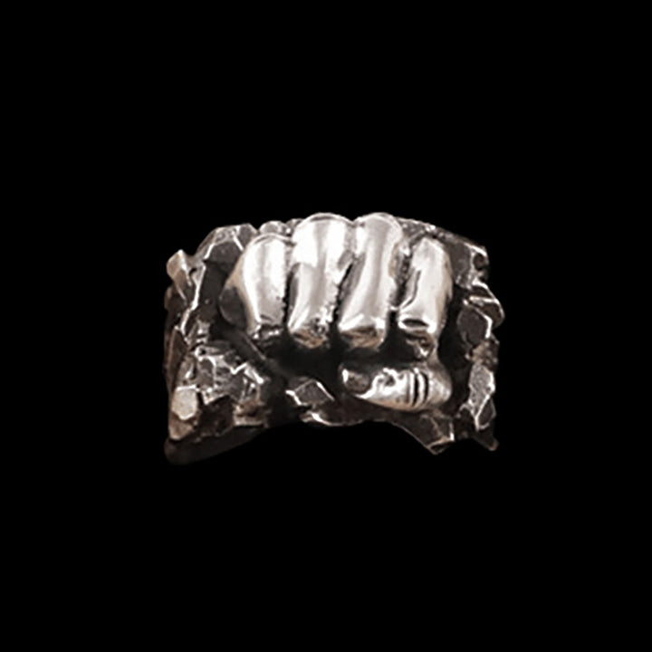 Fist Of Power 925 Sterling Silver Ring