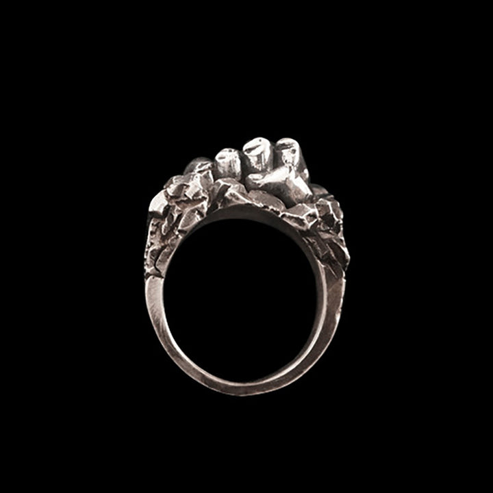Fist Of Power 925 Sterling Silver Ring