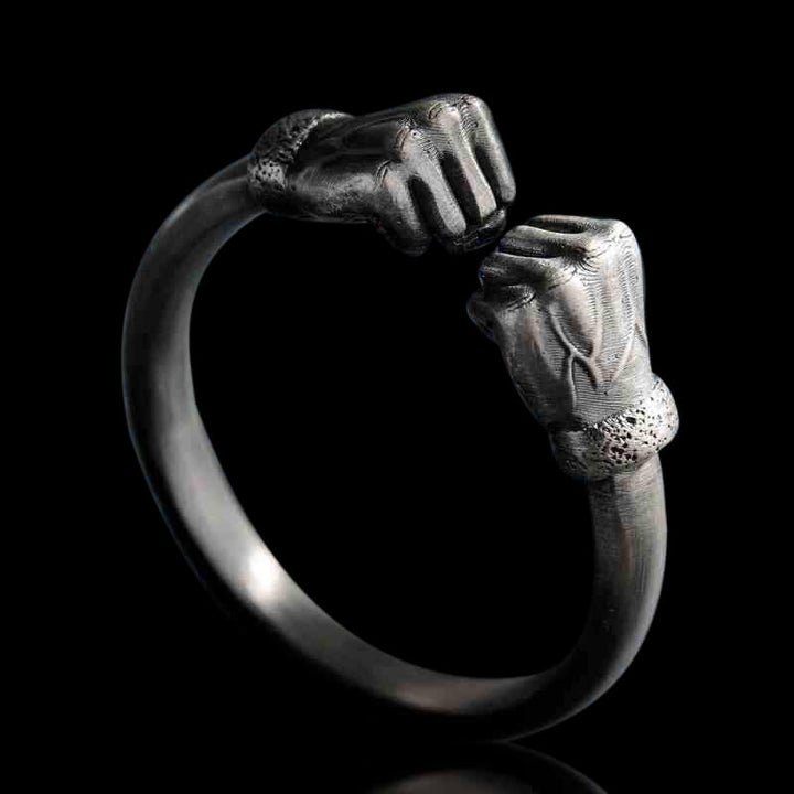 Fist of Power 999 Sterling Silver Bracelet