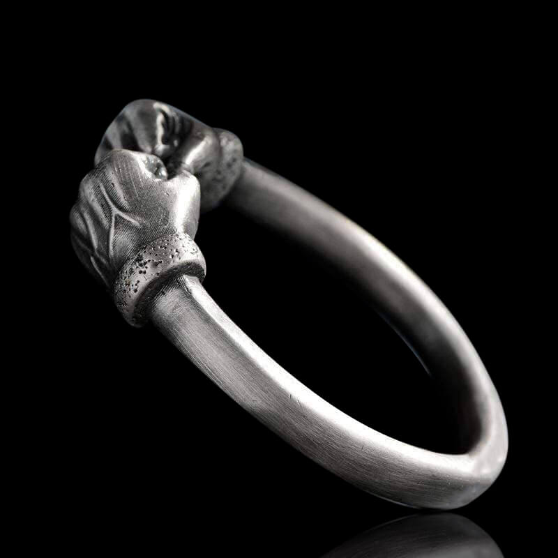Fist of Power 999 Sterling Silver Bracelet