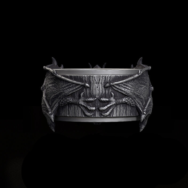 Flying Dragon Sterling Silver Animal Ring | RoyalLuster.com