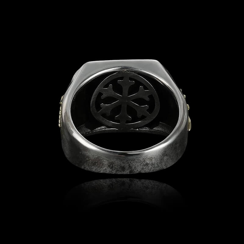Freemason 925 Sterling Silver Skull Masonic Ring