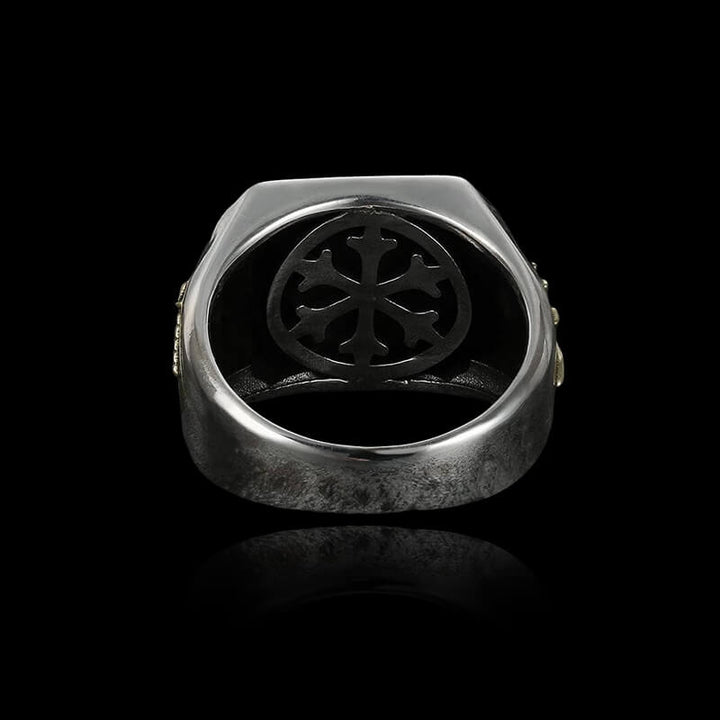 Freemason 925 Sterling Silver Skull Masonic Ring