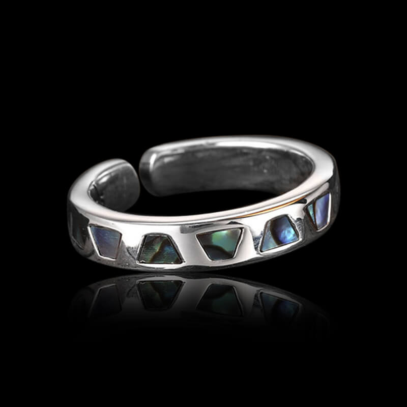 Geometric Triangle 925 Sterling Silver Ring 04 | RoyalLuster.com