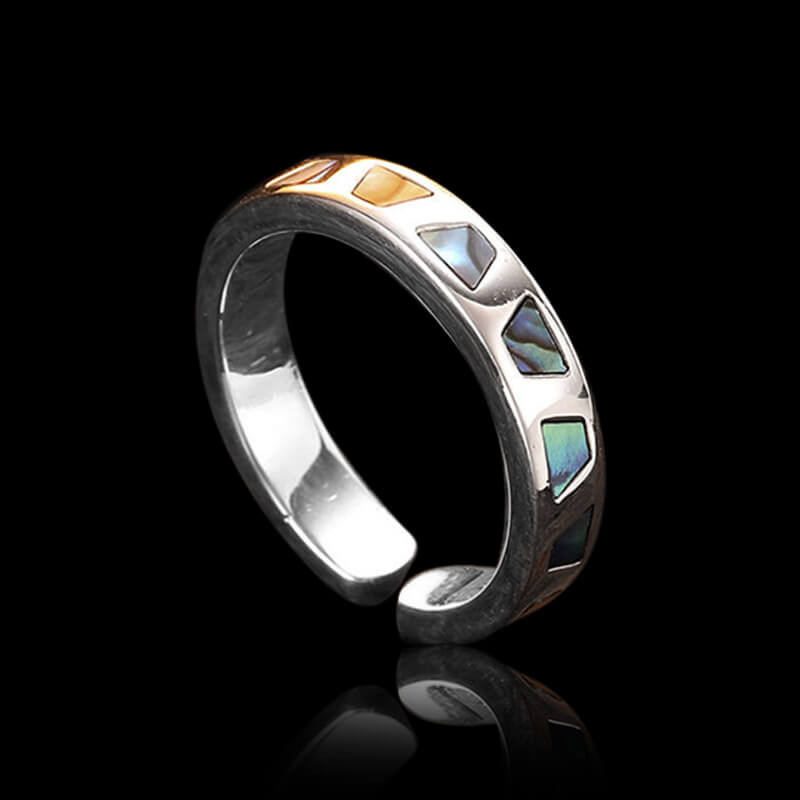 Geometric Triangle 925 Sterling Silver Ring 05 | RoyalLuster.com