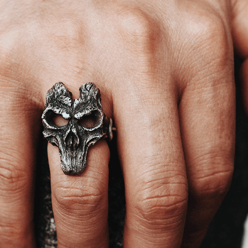 God Of War Skull 925 Sterling Silver Darksiders Ring