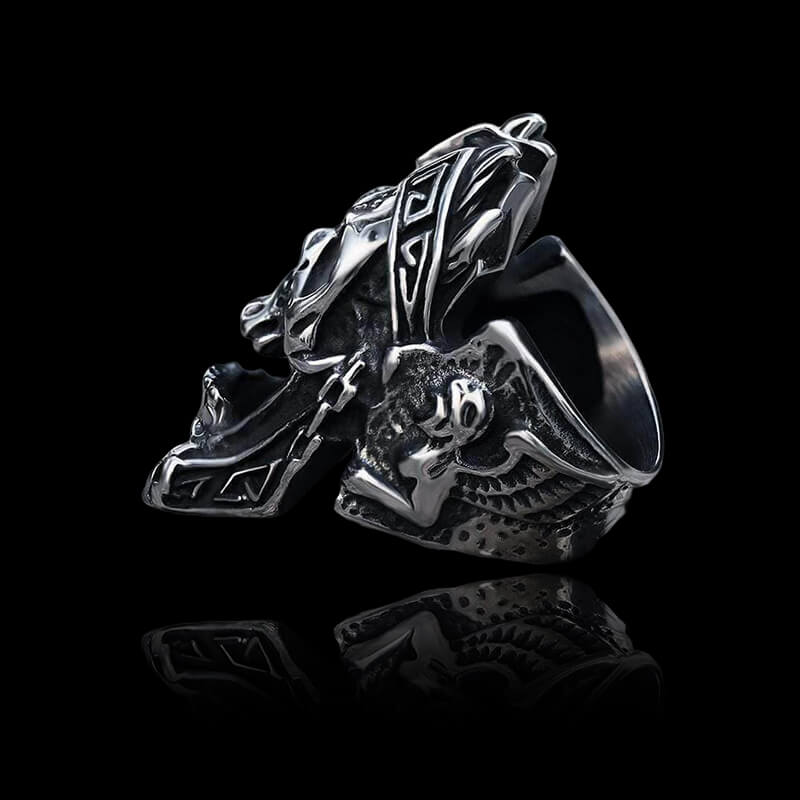 God of War Skull 925 Sterling Silver Ring