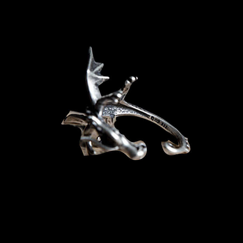 Gothic Dragon 925 Sterling Silver Ear Cuff