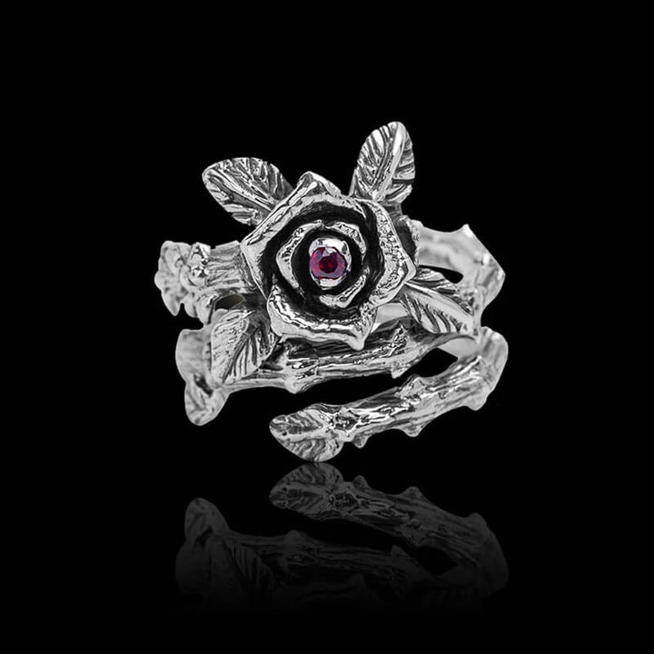 Gothic Rose 925 Sterling Silver Ring
